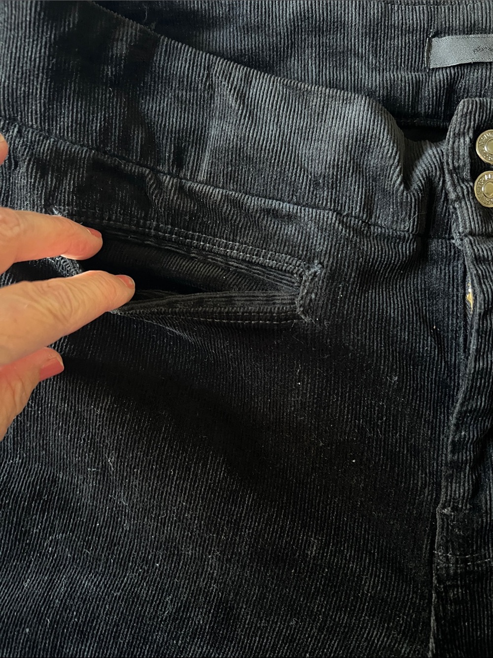 7 For All Mankind Black Flare Jeans - Picture 10 of 12